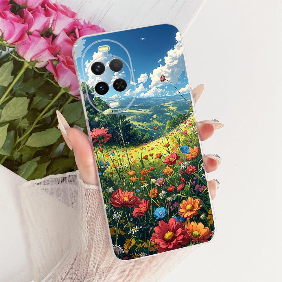 Transparent Case For Huawei Nova 15 Cover Cute Cat Fashion Butterfly Luxury Painted Casing For Huawei Nova15 PSN-AL00