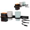 Multifunctional Space Aluminum Bathroom Storage Rack Hair Dryer Toothbrush Holder