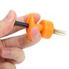 Clip per Esche da Pesca Portatile a 4 Artigli per Larve di Sangue e Lombrichi con Elastico Accessorio per Attrezzatura da Pesca