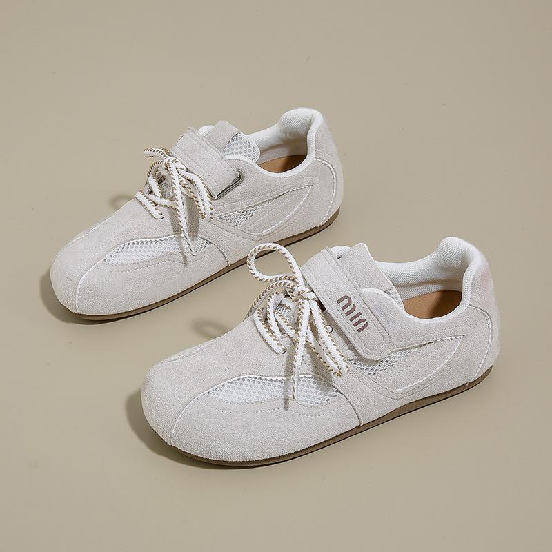 

2025 summer Forrest Gump shoes German training students ins casual shoes Korean version retro women s running women s shoes new sports shoes 40 бежевый