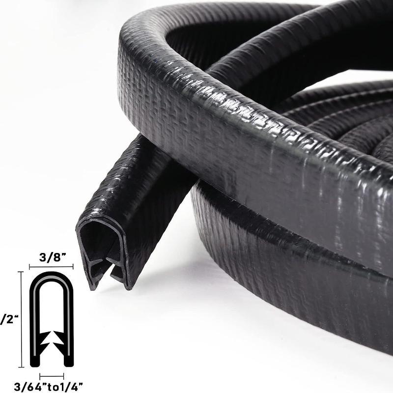 U Shape Car Door Edge Seal Strip Anti Collision Anti Scratch Protective Trim Weather Stripping For Vehicle Door Edge Protection