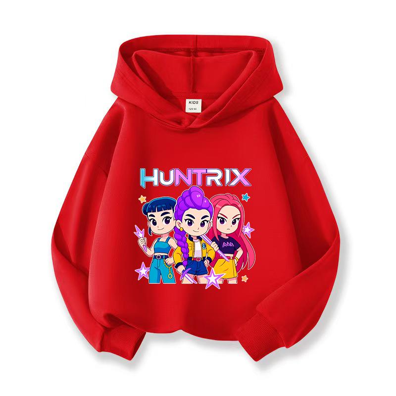 2025 Hot Anime K-Pop Loveliness Demon Hunters Thickened in Autumn and Winter  Harajuku Hip Hop  Hoodie