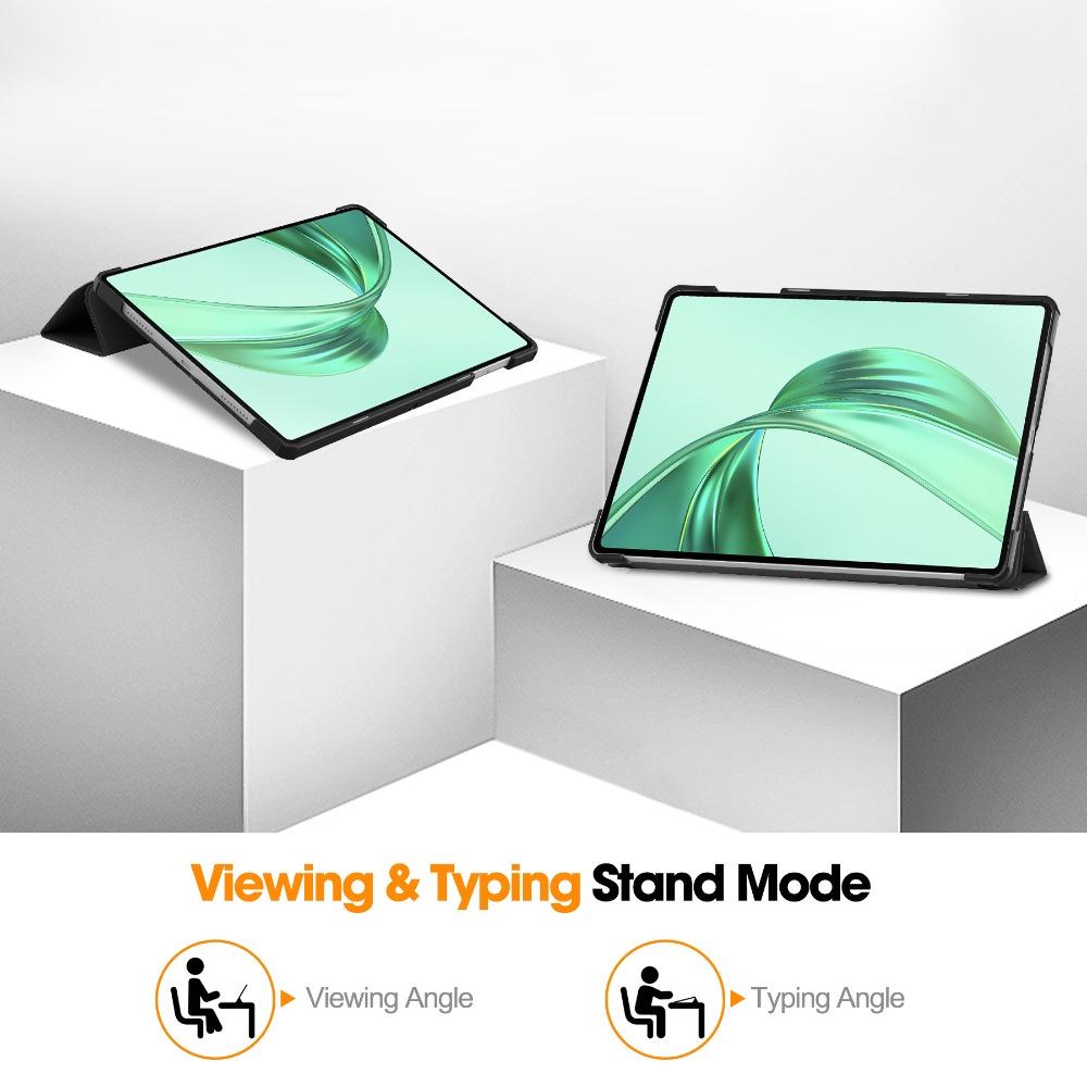 2024 Honor Pad X8a Lærveske 11 Tommer Tri Fold Stativdeksel for HONOR Nettbrett X8a Beskyttelseshylse