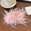 Autumn and Winter New Style Super Fairy Feather Catch Clip Large Hair Volume Large Back of The Head Shark Clip Pure Desire Wind Hair Clip Headdress
