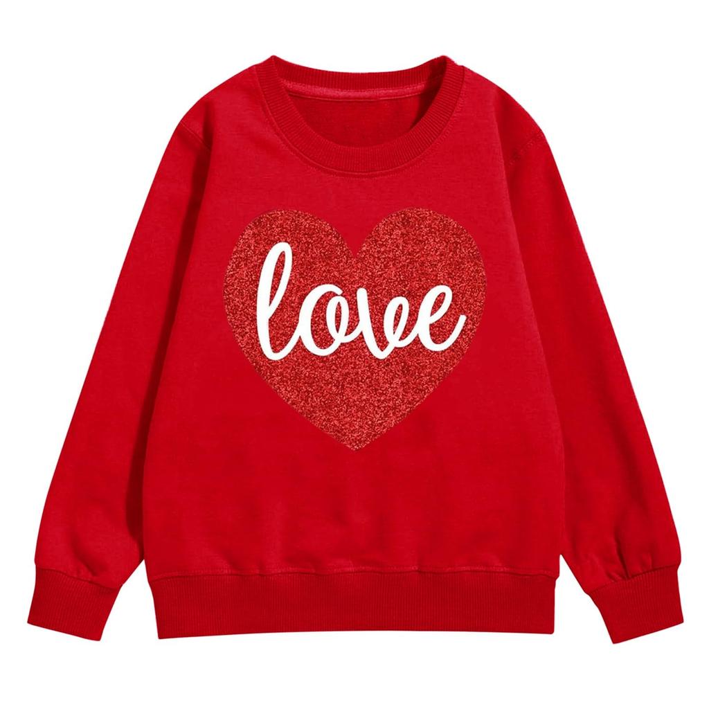 Girl's Sweatshirt, Long Sleeve, Neck Pullover, Cute Loose Neck Sweatshirt