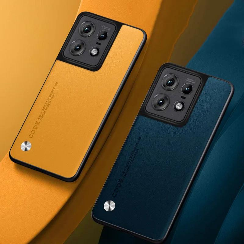 Luxury PU Leather Case for Motorola Edge 50 60Pro Ultra Neo Shockproof Silicone Phone Case for Moto Edge 70 60 Fusion Back Cover