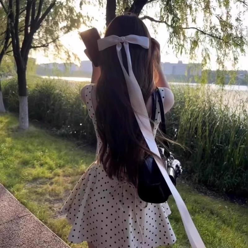 Długa wstążka kok Jk spinka do włosów akcesoria do włosów słodki styl górna spinka do włosów dla modnych uroczych dziewcząt ozdoba do włosów