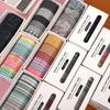 6pcs/set Basic Pattern Marble Plaid Stripe Decoration Washi Tape Set DIY Background Scrapbook Sticker Masking Tape Kawaii