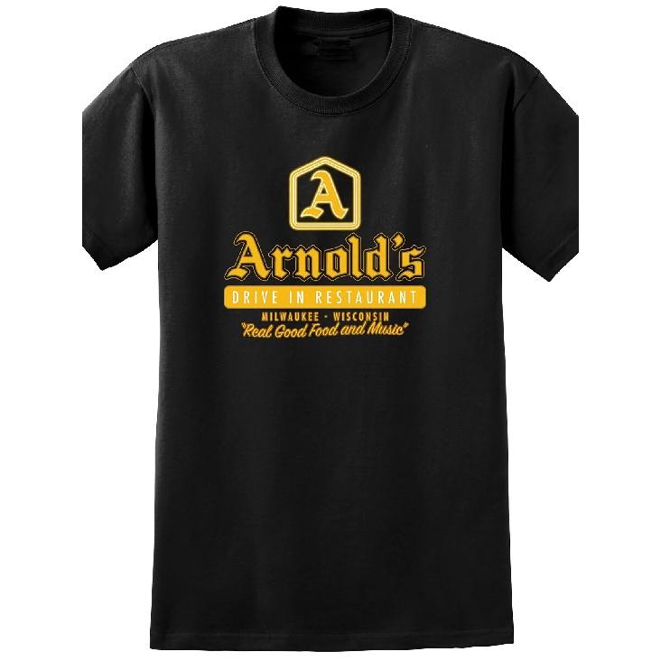 Arnold S Drive-In Happy Days T-Shirt - Vintage Comedy from The 70S And 80S Featuring The Iconic Fonz S чёрный