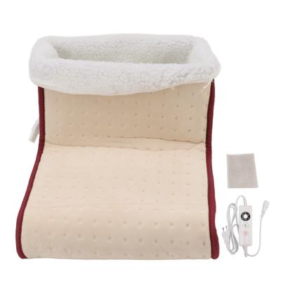 Electric Heated Foot Warmer 5 Gear Heated Foot Warmer Pad Boots with Removable Washable Liner