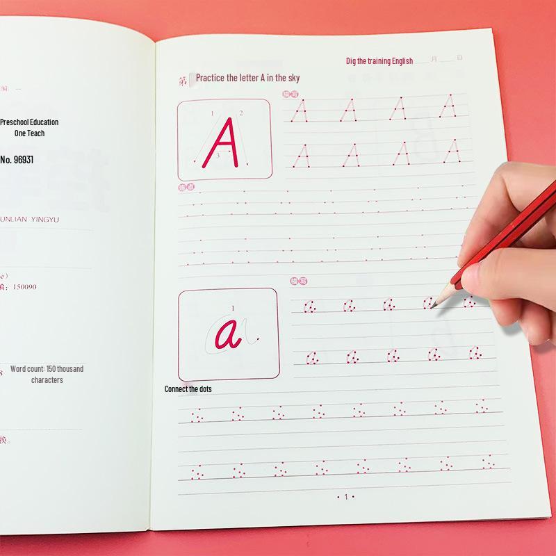 Preschool Calligraphy Practice: Pen Control & Letter Tracing English Tracing Book
