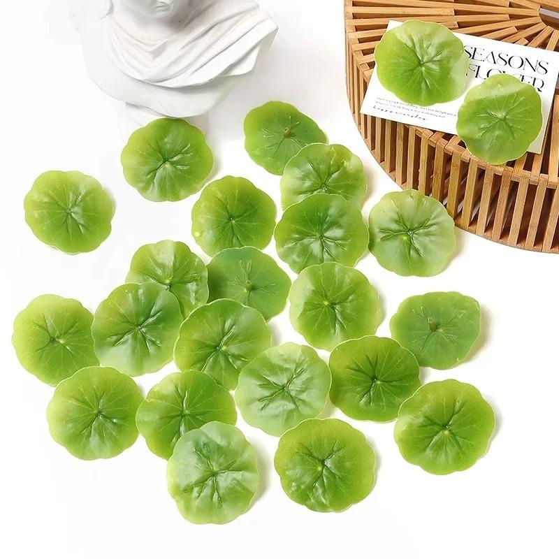 

10/20/50Pcs Artificial Lotus Leaf Silk Mother s Day Gift Decoration Fish Pond Living Garden Home Room Decor DIY Wreath Accessory 10Pcs зелёный