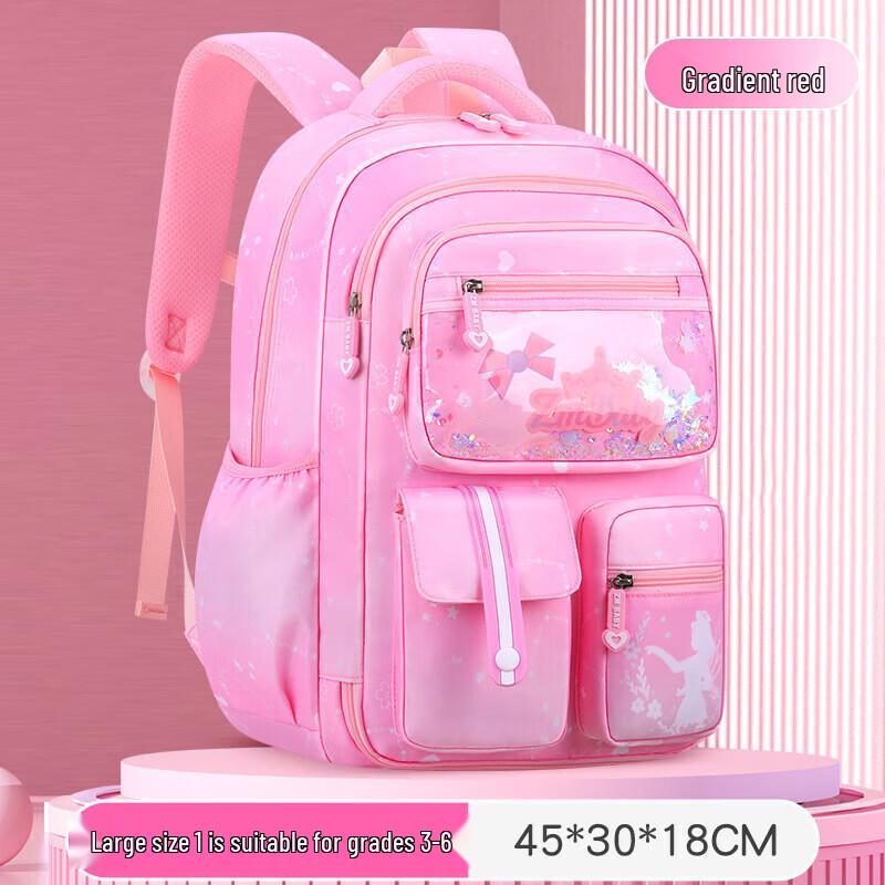 Children s Gradient Cartoon Lightweight School Backpack