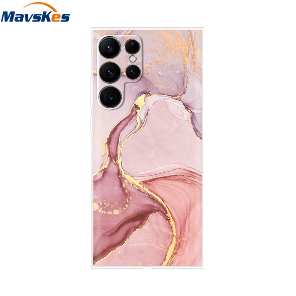 For Samsung Galaxy S22 Case S22 Ultra Transparent TPU Soft Silicon Cover For Samsung S22 Plus GalaxyS22+ Back Cases Phone Bumper