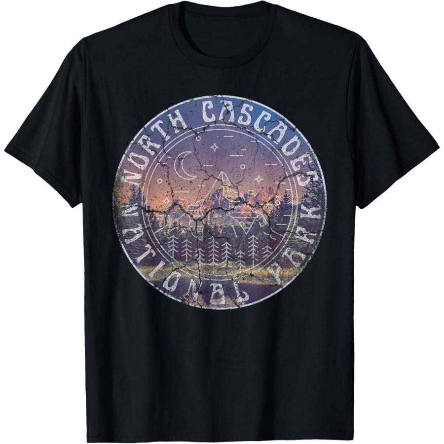 North Cascades National Park Washington Mountains Hiking T-Shirt XXXXXL чёрный
