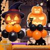 Halloween Balloon Column Decorations: Shopping Mall Atmosphere Sign & Photo Props