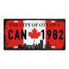 Retro Car 2D Metal Sign, Aluminum Wall Decor 15x30cm