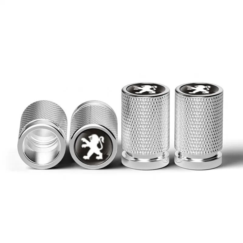 4pcs Car Wheel Tire Valve Caps Stem Covers for Peugeot 306 307 308 2008 m 3008 4008 508 406 407 408 206 207 208 208XS Decoration