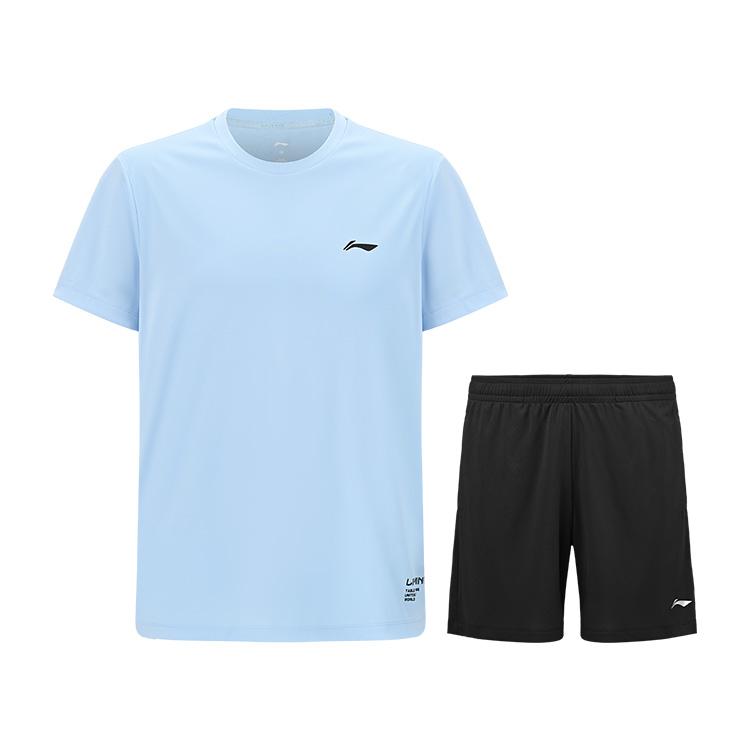 Li Ning Table Tennis Collection Table Tennis Clothing Sets Unisex Blue Black AATV057-6 3XL