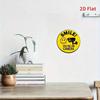 1pc Smiling Face Metal Sign, 2D Flat Printed Wall Decor, 7.87x7.87in Easy Hang Plaque for Bedroom Kitchen Dining
