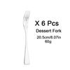 6Pcs Silver Separate Dinnerware Set Knife Fork Spoon Flatware 304 Stainless Steel Tableware Silverware Kitchen Dinner Cutlery