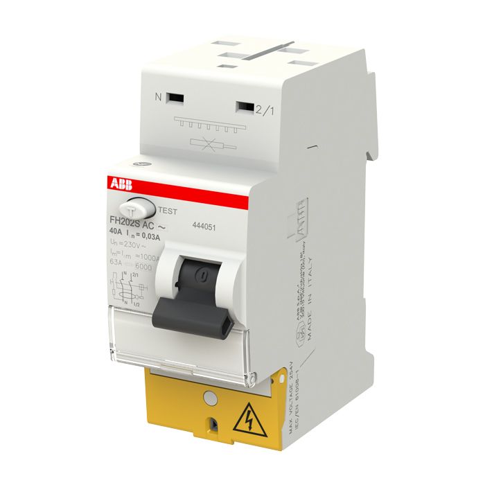 ABB Interrupteur Différentiel À Bornes Décalées Type AC 40 A