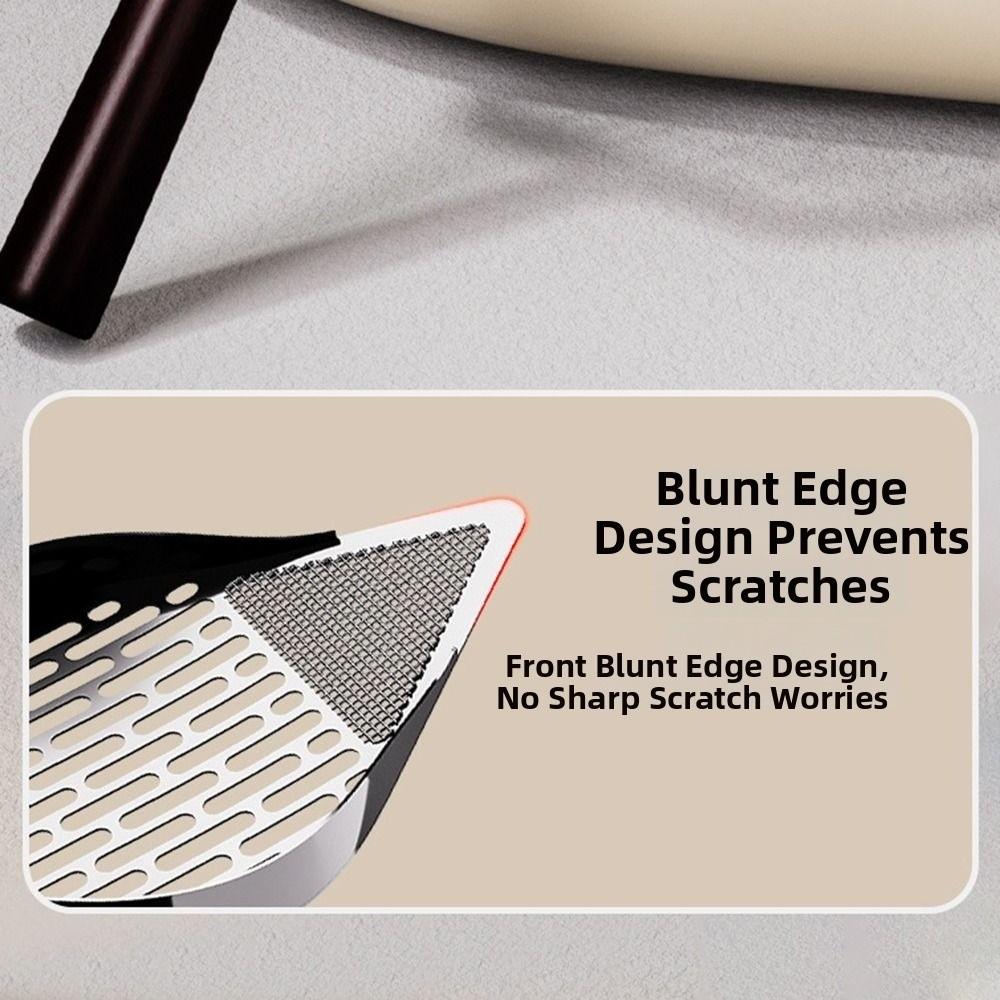 Double Sifting Pet Waste Shovel Stainless Steel Waste Removal Sifting Tool Cleaning Tool