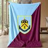 Coperta in Flanella con Stampa Calcio Burnley, Coperta Morbida Calda Leggera per Divano Letto Campeggio