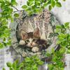 Vintage Metal Cat Sign Outdoor Indoor Decor For Cat Lovers Halloween Home Wall Decor