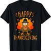 Happy Thanksgiving for Turkey Day Family Dinner T Shirt Vintage Washed Designer Clothes Unisex Versatile Soft Streetwear