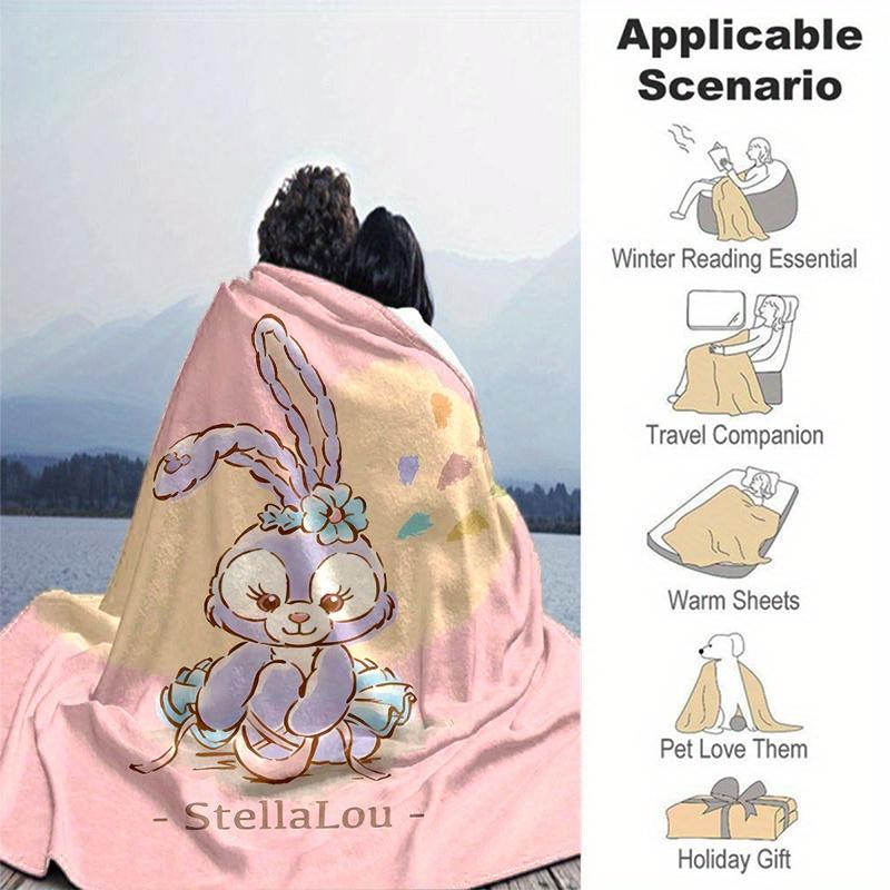 1pc, StellaLou (1) Home Decor Blanket: A Cozy Flannel Throw for Bedroom, Living Room, Travel, Camping, Car, Beach, Office Naps, Perfect Gift for Sofa,