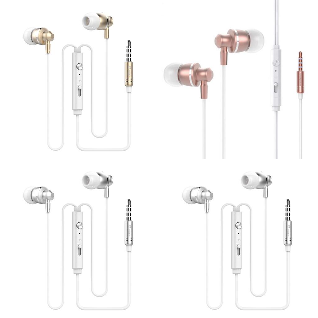 Fones de Ouvido Intra-auriculares com Fio e Microfone para Jogos e Dispositivos de Comunicação