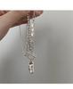 Korean Style Retro Pearl Necklace: Women's Multi-Layer Asymmetrical Clavicle Chain with OT Buckle