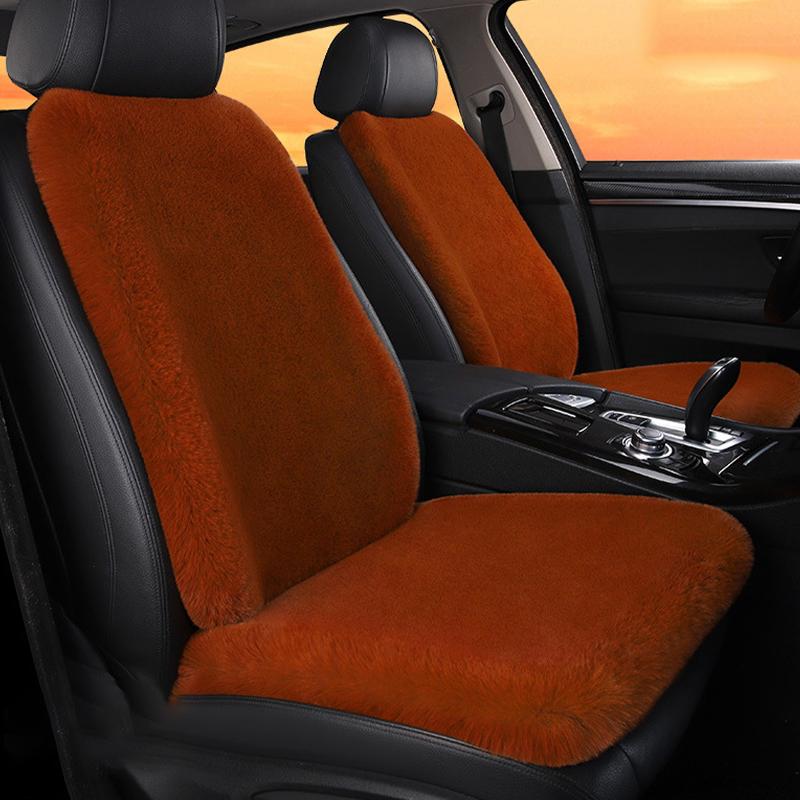 New Winter Car Plush Seat Cushion Heart Shaped Head Pillow Neck Pillow Waist Support Cushion Thickened Warm Universal Seat Cover