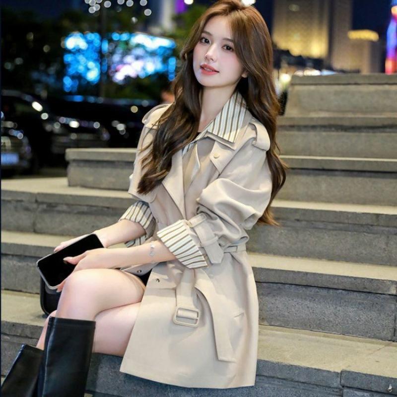 Edition Loose Casual Trench Coat Women's Small 2024 New Autumn Thin Design Trench Coat