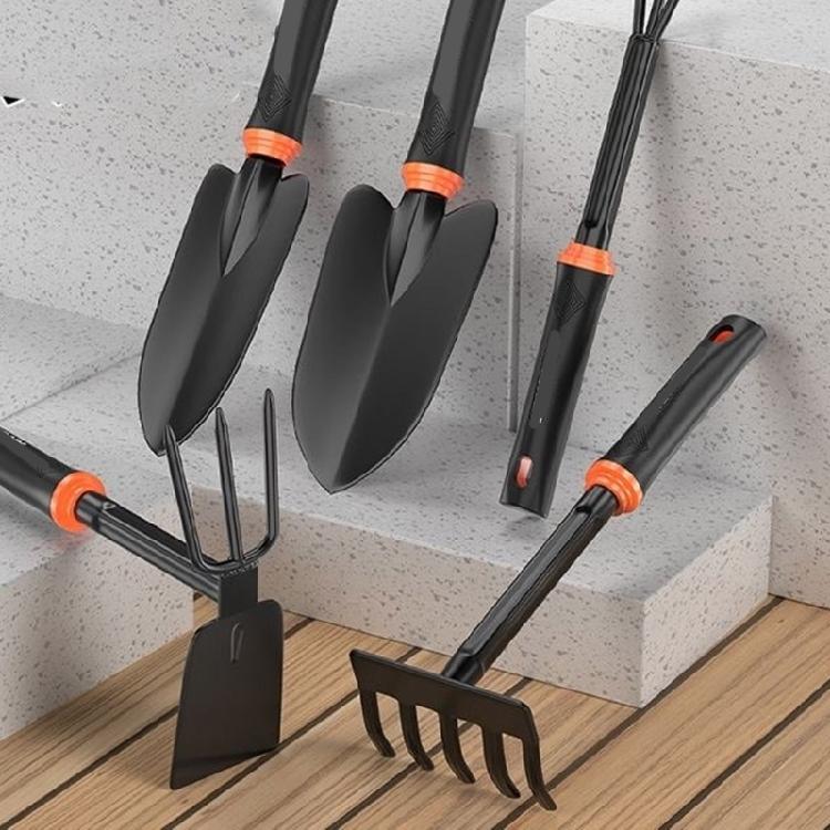 Multifunction Gardening Shovel Kit Weather Resistant Carbon Steel Perfect For Outdoor Yard Maintenance Work