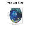 1Pc Waterproof Bathroom Decor Sticker Sea Fish Home Decor Sticker Fashion Toilet Seat Sticker