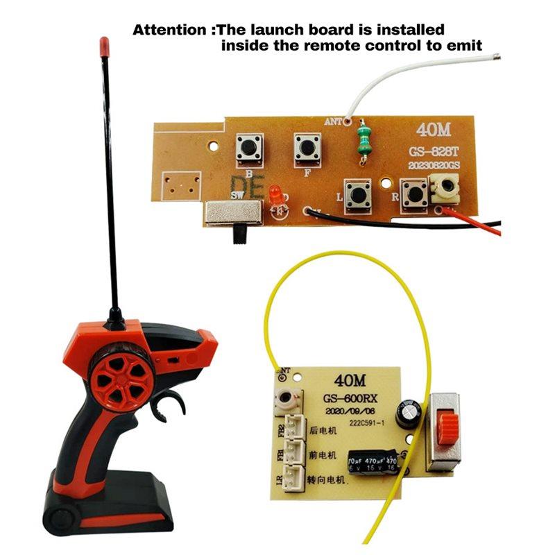 For RC Remote Control Car Accessories Replacement 2.4G 4CH Remote Control Transmitter And Receiver Module