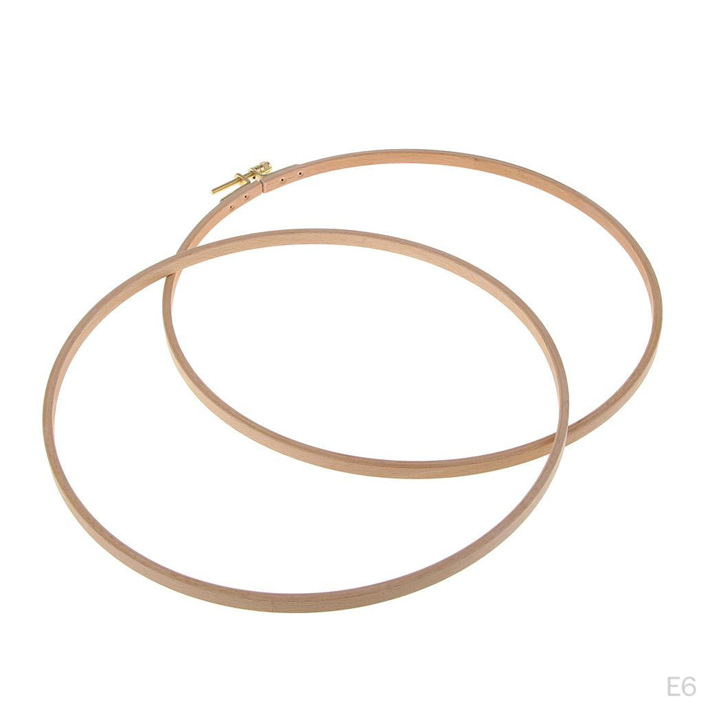 Runda Träbroderibågar Stygn - 13,8 cm