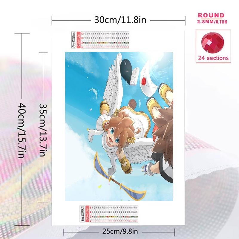 Kid Icarus 100% Round Full Drill 5D DIY Diamond Painting Embroidery Cross Stitch Rhinestone Décor