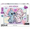 Puzzle 500 Pieces Nathan Stitch & Angel Disney
