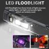 EDC Rechargeable LED Flashlight Type-C Charging Super Bright Tactical Flashlight COB Work Light Portable Multifunctional Flashlight Waterproof