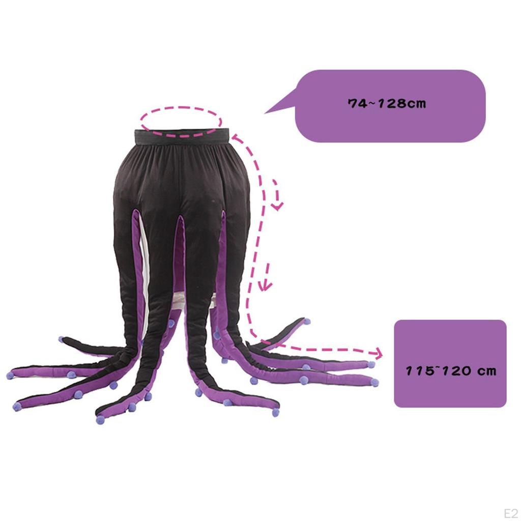 Octopus Costume Novelty Long Tentacles Animal Cosplay for Women Dress Up