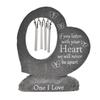 Thoughts Of You Graveside Stone Heart Windchime