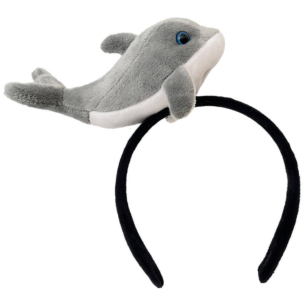 Liebliches Marine-Thema Plüsch Stirnband Cartoon Haarreif Damen Gesicht Waschen Haarband Geburtstags Kopfschmuck Party Accessoires