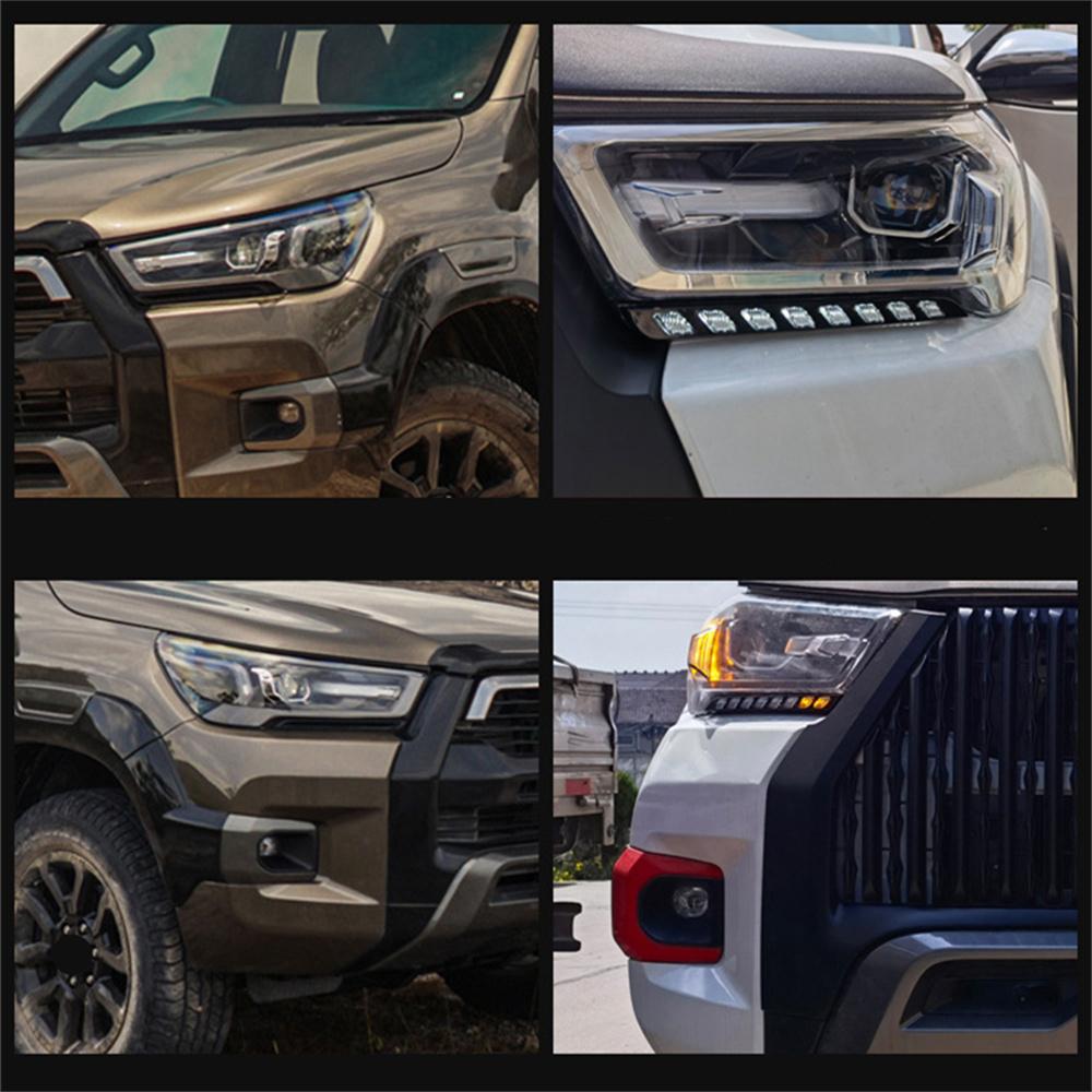 For 2020 2021 Toyota Hilux Revo LED Daytime Running Light Turn Signal Lamp 1Pair