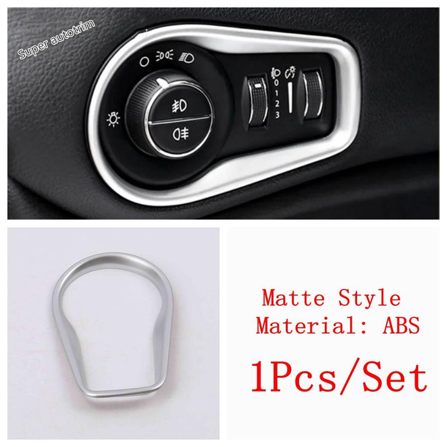 For Jeep Renegade 2015 - Accessories Shift Gear Panel / Door Speaker / Central Air AC Outlet Vent / Hand Brake Cover Trim