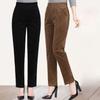 Cordhosen, Damen, Herbst- und Winter-Neuer Stil, Verdickt mit Samt, Hochtailliert, Schlankmachend, Locker, Gerade geschnittene Hosen mit gestreiftem Samt