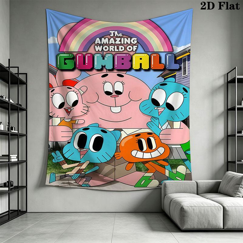 Gumball Wall Hanging Printed Fabric Blanket Decorative Tapestries for Bedroom Living Room Home Decor
