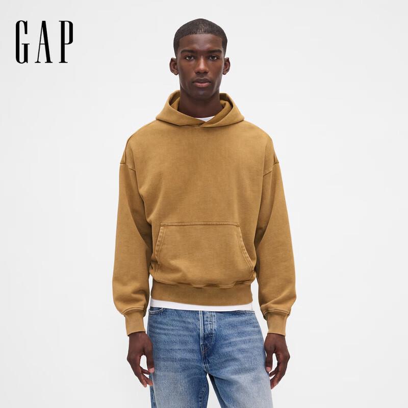 Gap Unisex Heavyweight Brushed Washed Hooded Sweatshirt US S